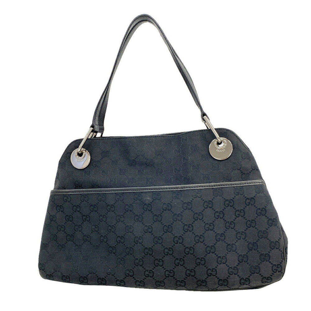 Gucci handbag, GG canvas, 121023, black, women's.